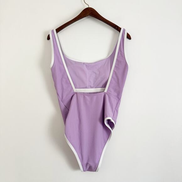LAINSNOW Ocean Isle One Piece Swimsuit Lilac Purple XL - Picture 7 of 10